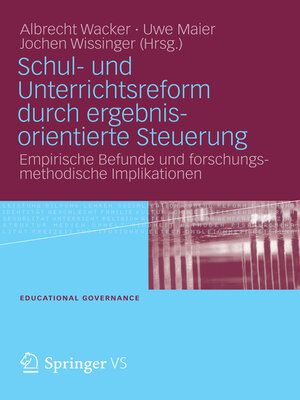 cover image of Schul- und Unterrichtsreform durch ergebnisorientierte Steuerung